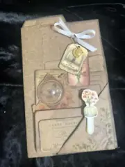 Junk Journal Loaded Page Insert Or Standalone Handmade