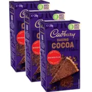 NEW Cadbury Bournville Baking Cocoa Cakes 250gm 3 Pack