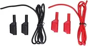 ANKROYU Banana Test Lead, Brass Male to Male Red Black Set Kit with Pa, Lightweight Banana Plug Test Cable for Electrical Projects, Voltage Tester