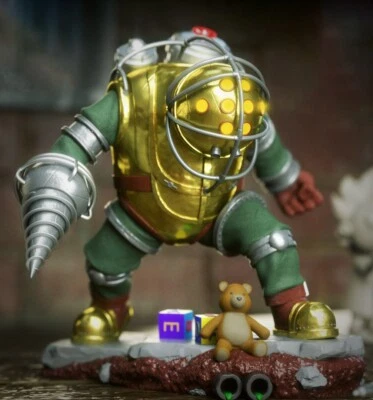 UNPAINTED Bioshock Big Daddy Diorama 3d Printed Model Kit