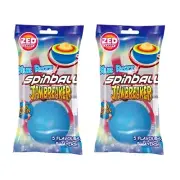 918600 2 x 55.5g PACKET ZED CANDY BLUE RAZZ SPINBALL JAWBREAKER 5 FLAOURS