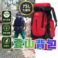 在飛比找蝦皮購物優惠-【🇹🇼75L超大容量！現貨免運 快速出貨】登山背包 登山後背