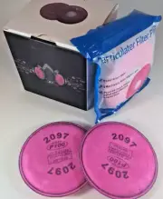 NEW 2x P100 Particulate Filter for Respirator Mask -FREE SHIPPING- VOLUME PRICES