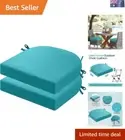 Outdoor Chair Pads Set of 2 - Thick Memory Foam Cushions for Ultimate Relaxation