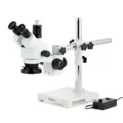 AmScope 7-90X Trinocular Stereo Boom Microscope+Backlit 8MP HDMI/WiFi/LAN Camera