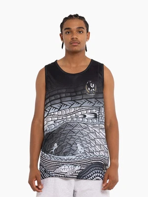 Collingwood Magpies AFL Mens Indigenous Training Singlet by Sporting House
