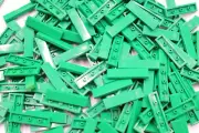 15 Lego Green Tile 1 x 4 Item No: 2431, City/Town Piece inv 283
