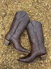Brown Western Corral Boots for Women