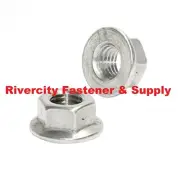 (500) M5-0.8 Stainless Steel Flange Nuts Spin Wiz Nuts M5x0.8 / 5mm with 8mm Hex