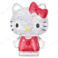 在飛比找樂天市場購物網優惠-小禮堂 Hello Kitty 立體拼圖公仔 (紅色款)