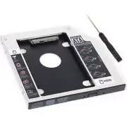9.5mm SATA 2nd HDD SSD Case Hard Drive Caddy for Universal Laptop CD DVD-ROM