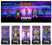 FiGPiN Yu=Gi-Oh! Yami Yugi 5 Pins Deluxe Box Set