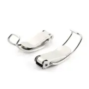 2PCS Drawer Fittings Spring Loaded Stainless Steel Toggle Latch Catch 2.4"