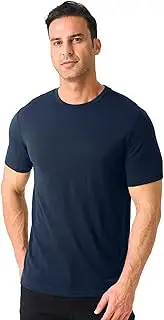 [Merino Protect] 100% Merino Wool T Shirts for Men Odor Resistance Base Layer Lightweight Hiking Travel T-Shirt Soft Undershirt