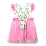 樹葉粉花粉色紗裙 兒童圍裙【BLUECAT】【JI2415】