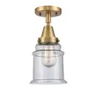 Innovations Canton 1 Light 6" Flush, LED, BB/Seeded - 447-1C-BB-G184-LED