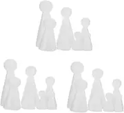 Alasum 21pcs DIY Foam Dolls Toys for Girls Boys and Girls Painted Crafts Foam Model Toys
