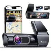 OVAMAN K600 4k Dash Cam Front and Rear 3.59" IPS Screen Built-in GPS 5G WiFi ...