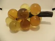 8" Amber Lucite Grape Cluster