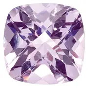 Gemstone Rose De France Quartz Aa Quality 11mm Cushion Checkerboard