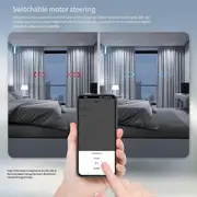 Graffiti Smart Home Electric Curtain Motor App Remote Timer Voice Control Open and Close Curtain Mo White