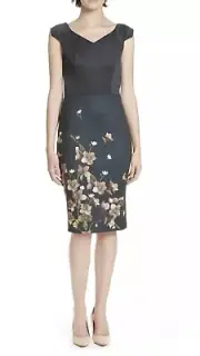 Ted Baker Hilldi Arboretum Pencil Dress Size TB 0 US 2 $315