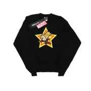 Marvel Boys Kawaii Captain Marvel Sweatshirt (Black) - BI21263