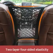 Car Storage Net Bag between Seats Car Divider Pet Barrier Stretchable Elastic Me