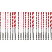 Milwaukee Hammer Drill Bit SHOCKWAVE Carbide Kit Brick, Concrete (21-Piece)