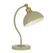 Brevik Adjustable Green Metal Table Desk Lamp