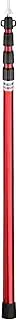 Telescoping Tarp Poles Adjustable Camping Tent Poles Portable Lightweight Aluminum Tent Poles Replacement for Awnings Canopy Rain Fly Shelter Red