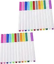 NUOBESTY Pcs Water-soluble Pens Soluble Chalk Markers Dustless Erasable Chalk for Boys and Girls Preschool Elementary School Non-toxic for Art Projects Parties