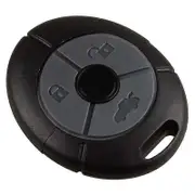 3 Rubber Button Remote Key Case Fob for MG Rover 25 35 ZS ZR ZT Black