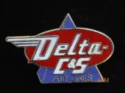 DELTA AIR C & S AIRLINES HAT LAPEL PIN UP AIRLINE WING PILOT CREW TIE TAC GIFT