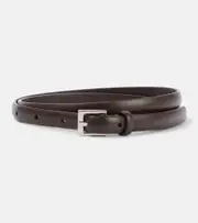 [The Row] The Row Leather belt Inch 35.5 brown
