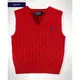 【LJ MALL】美國童裝 Ralph Lauren 男童上衣/針織背心/ Cable-Knit Cotton Vest-紅