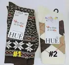 HUE Women's 2 pack Fair Isle or Argyle Boot Socks, Multi-Color, Casual, One size