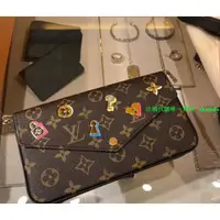 在飛比找蝦皮購物優惠-二手 LV M63999 三件式 信封式 斜背包 手拿包超美