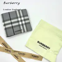 在飛比找蝦皮購物優惠-🐰現貨 Burberry皮夾 巴寶莉短夾 男生皮夾 格紋灰 