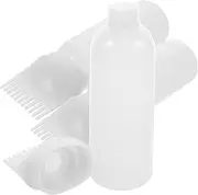 TOGEVAL 3pcs Root Comb Applicator Bottles for Hair Oil and Dye Easy Squeeze Design for Even Color Distribution for Hair Styling and Scalp Application