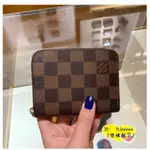 LV 路易威登 PORTE-MONNAIE ZIPPY 零錢包 N60213 N63070 咖啡色老花金色