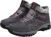 Thermal Boots For Men - Ankle Booties,Comfortable Faux Lined Oxford Cloth Water Resistant Anti Slip Fashion Winter Snow Ankle Boots For Ski, Trip, Walking The Dog Fulenyi