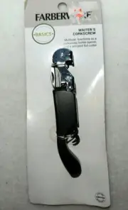 Farberware Basics Waiter’s Corkscrew Multiuser 3 In 1 Bottle Opener Foil Cutter