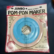 VTG Jumbo Large Pom-Pom Maker NEW #14062 Makes 3.5” & 4.5” Pom Pons
