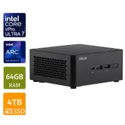 [RNUC14RVHV700000I-P9] NUC 14 Pro Mini PC, Intel Core Ultra 7 vPro, 64GB RAM, 4TB SSD, W11P, Tall Kit