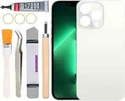 [Yuntunele] Back Covers Glass Replacement for iPhone 13 Pro All Carriers with Professional Tool Set (White)