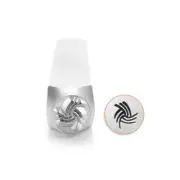 ImpressArt Angled Swirl Line Metal Texture Design Stamp, 6mm