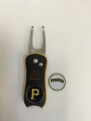 Pittsburgh Pirates Switchblade Divot Tool, BONUS Marker, NEW