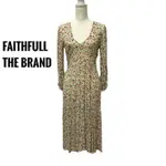 FAITHFULL THE BRAND  V領長袖碎花長洋裝