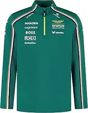 Aston Martin F1 2025 Team 1/4 Zip for Men Green